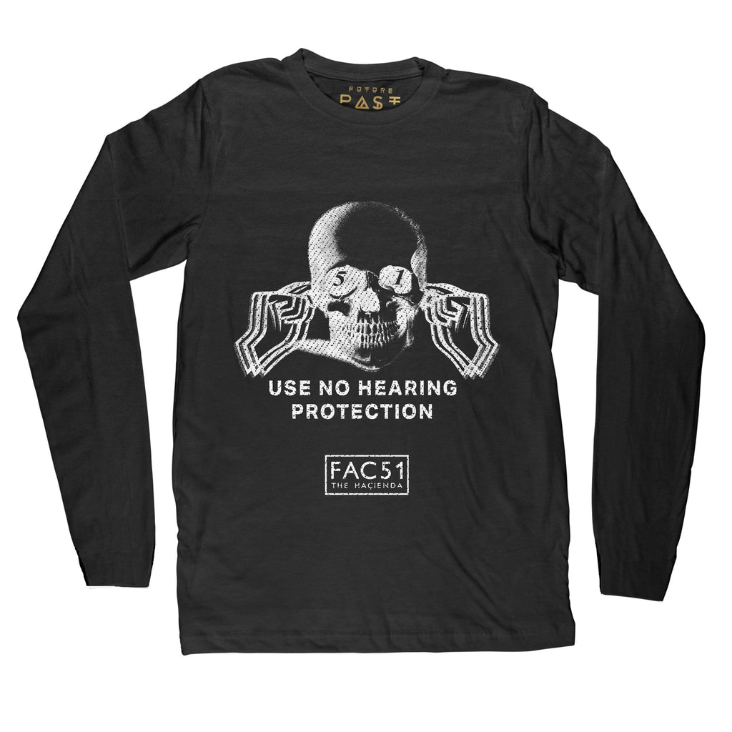 Official Hacienda FAC51 Collaboration Long Sleeve T-Shirt / Black-Future Past-Essential Republik
