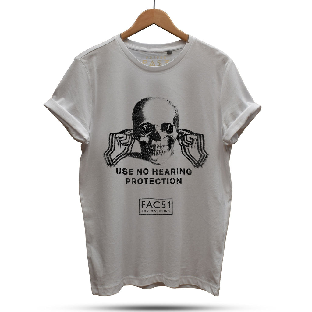 Official Hacienda FAC51 Hearing Protection T-Shirt / Grey-Future Past-Essential Republik