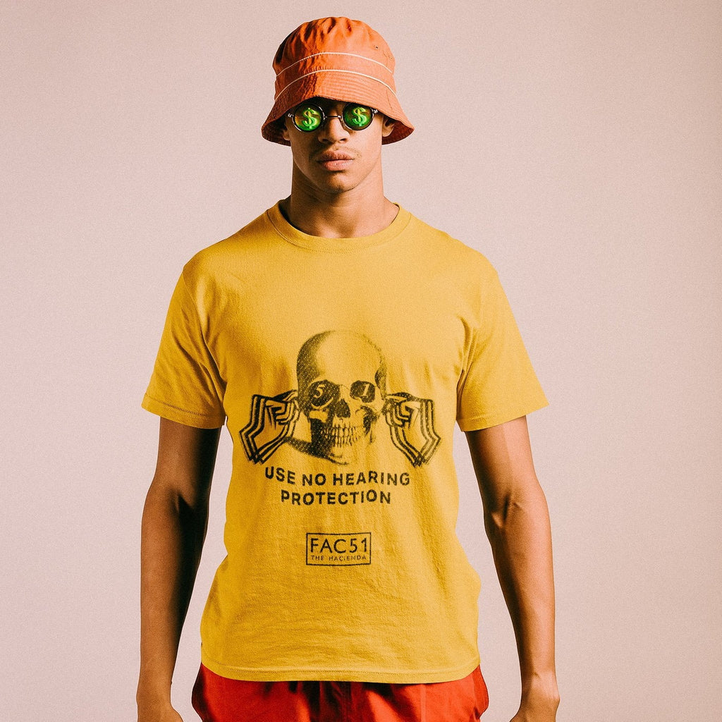 Official Hacienda FAC51 Collaboration T-Shirt / Gold-Future Past-Essential Republik