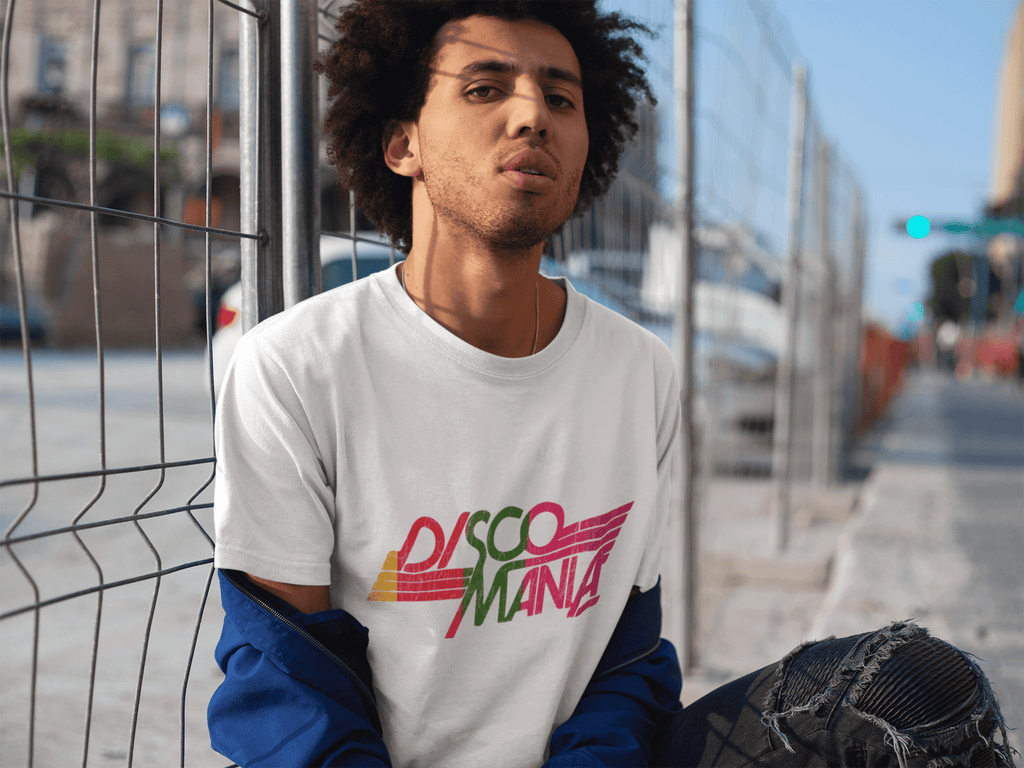 Disco Mania T-Shirt / White-Future Past-Essential Republik