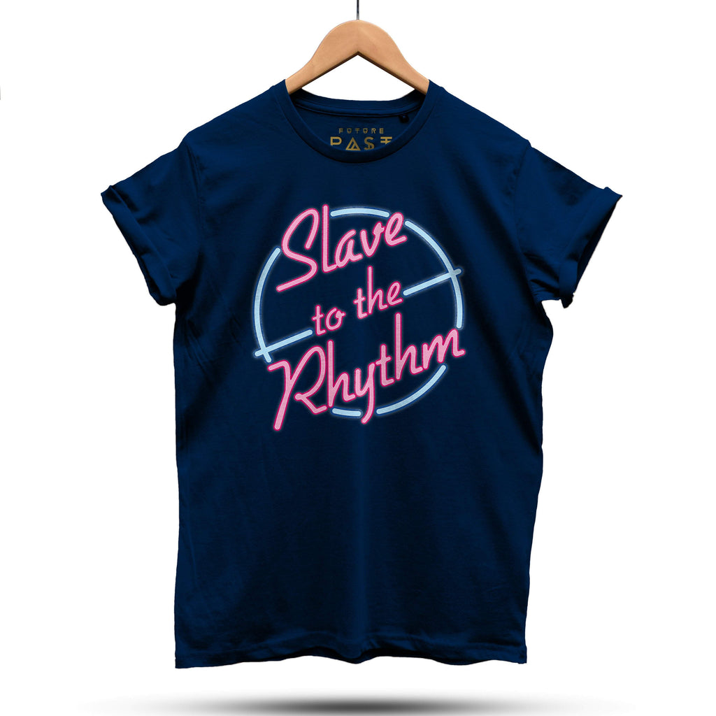 Slave To The Neon Rhythm T-Shirt / Navy-Future Past-Essential Republik