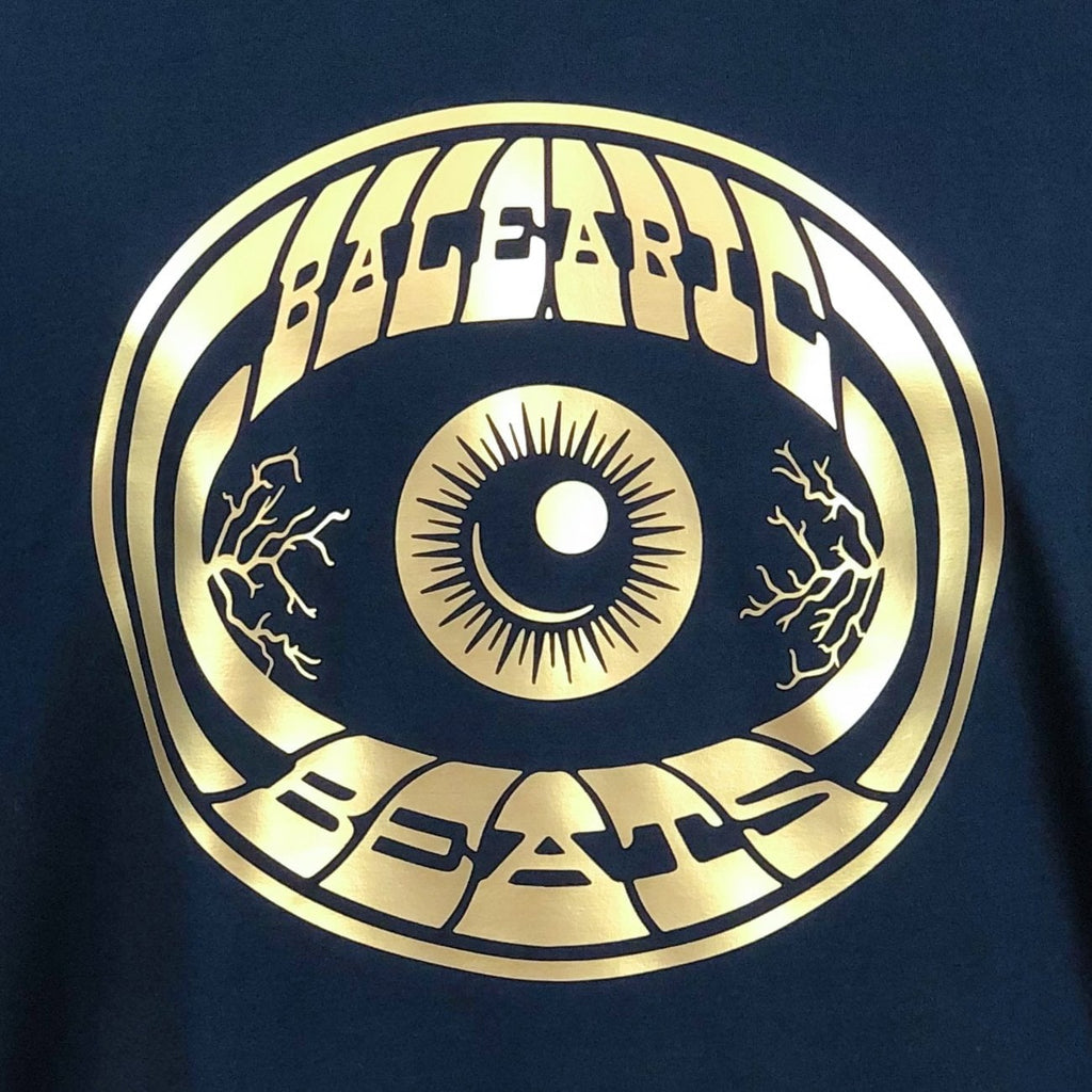 Gold Balearic Eye Dave Little T-Shirt / Navy-Future Past-Essential Republik
