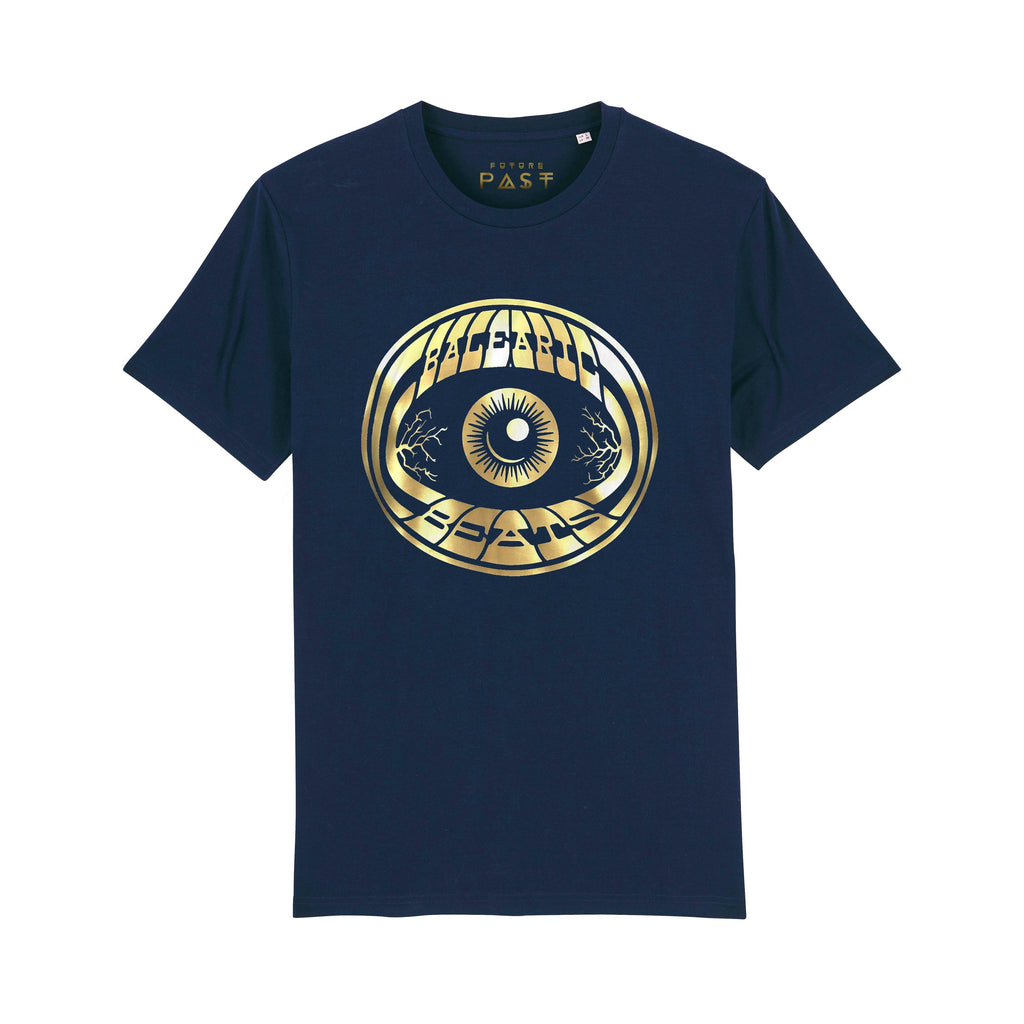 Gold Balearic Eye Dave Little T-Shirt / Navy-Future Past-Essential Republik