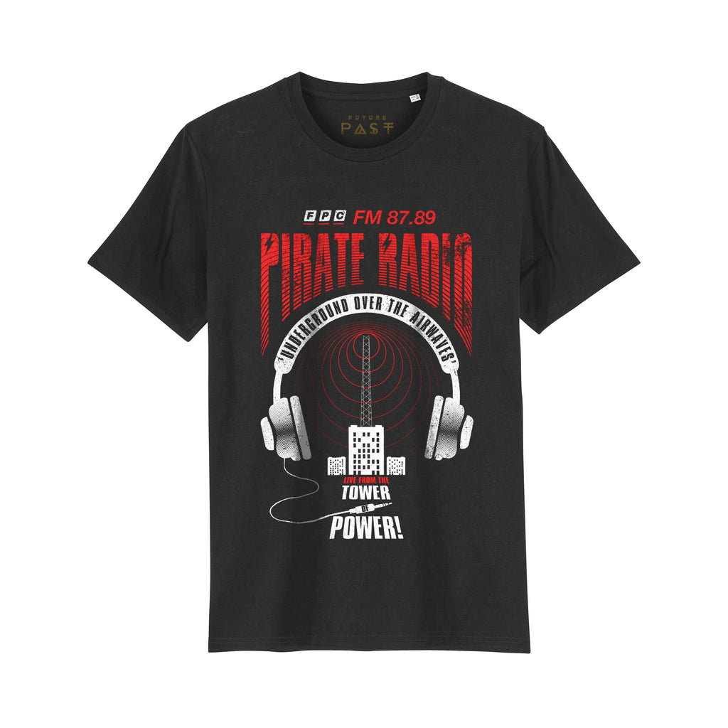 Pirate Radio T-Shirt / Black-Future Past-Essential Republik