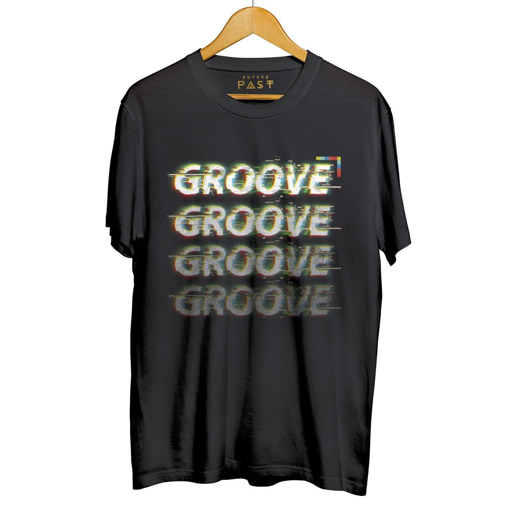 Groove Is In The Remix T-Shirt / Black-Future Past-Essential Republik