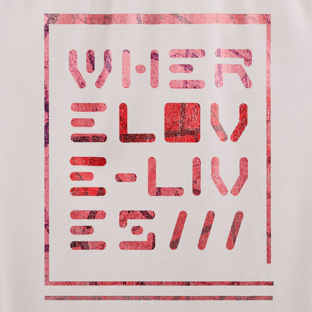 Where Love Lives T-Shirt / Cream-Future Past-Essential Republik