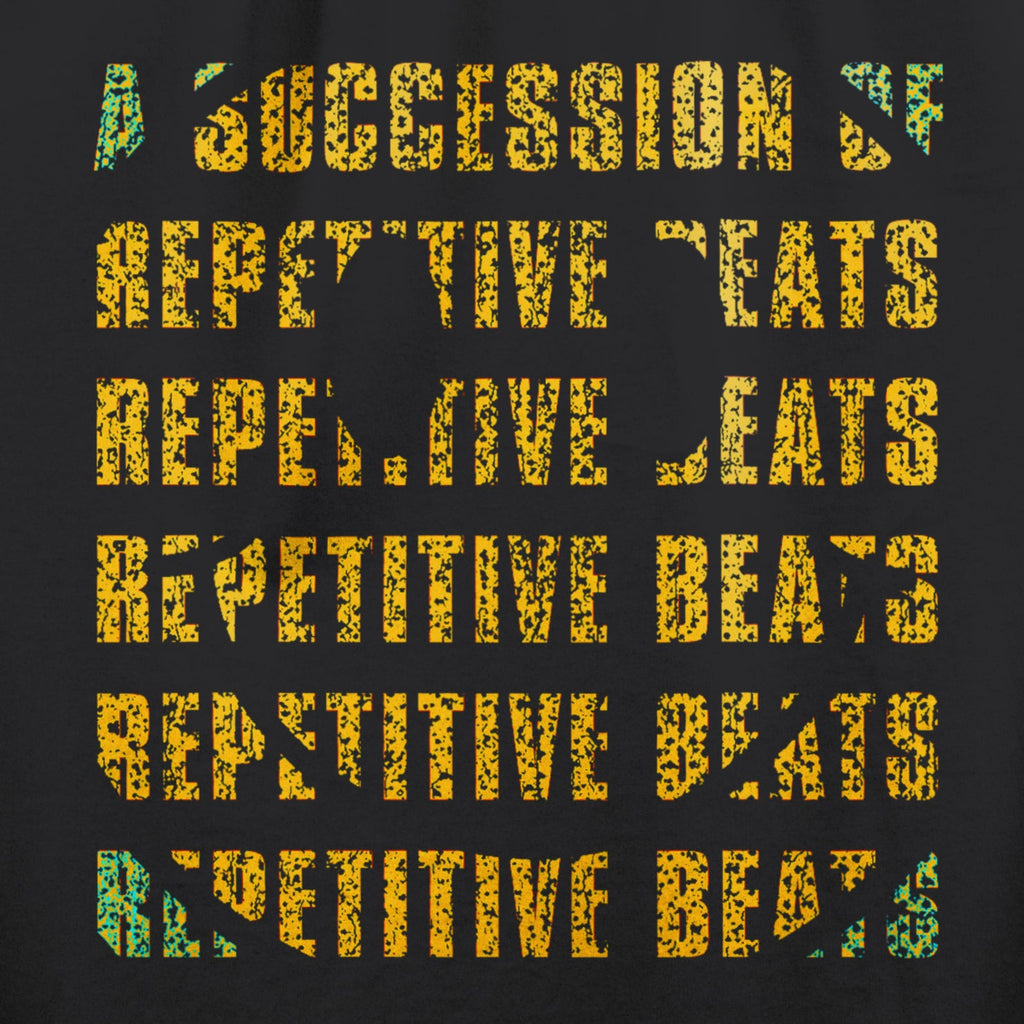 A Succession of Repetitive Beats T-Shirt / Black-Future Past-Essential Republik
