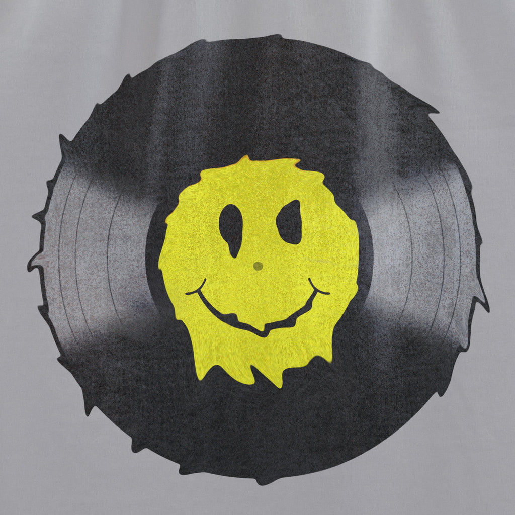 Vinyl Smiler Remix T-Shirt / Grey-Future Past-Essential Republik