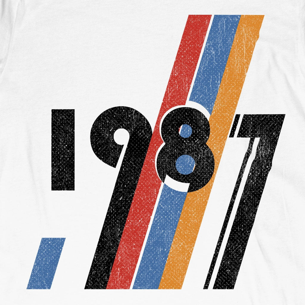 The Dawn of 1987 Long Sleeve T-Shirt / White-Future Past-Essential Republik