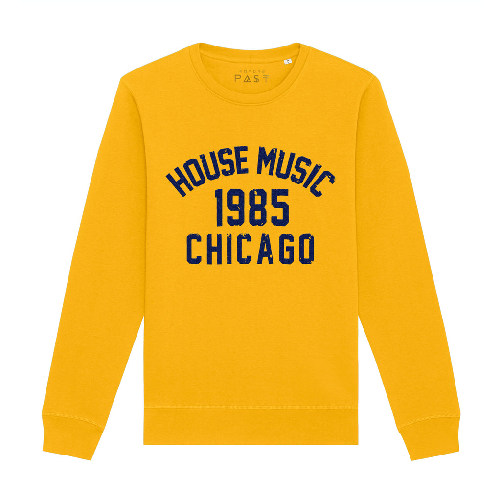 Ltd. Edition Chicago House Music 1985 Premium Sweatshirt / Gold-Future Past-Essential Republik