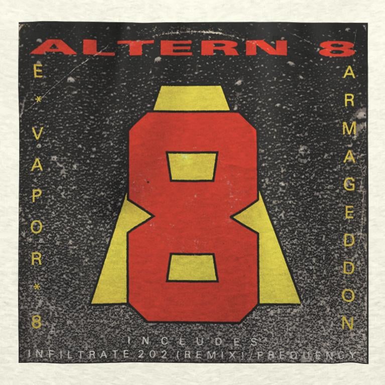 Official Altern-8 E-Vapor-8 Premium Sweatshirt / Cream Marl-Future Past-Essential Republik
