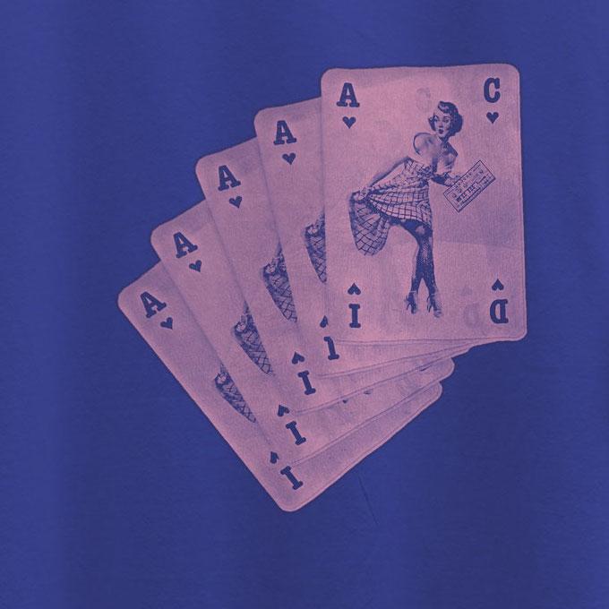 Stack Of Acid House Pinup Girls T-Shirt / Royal-Future Past-Essential Republik