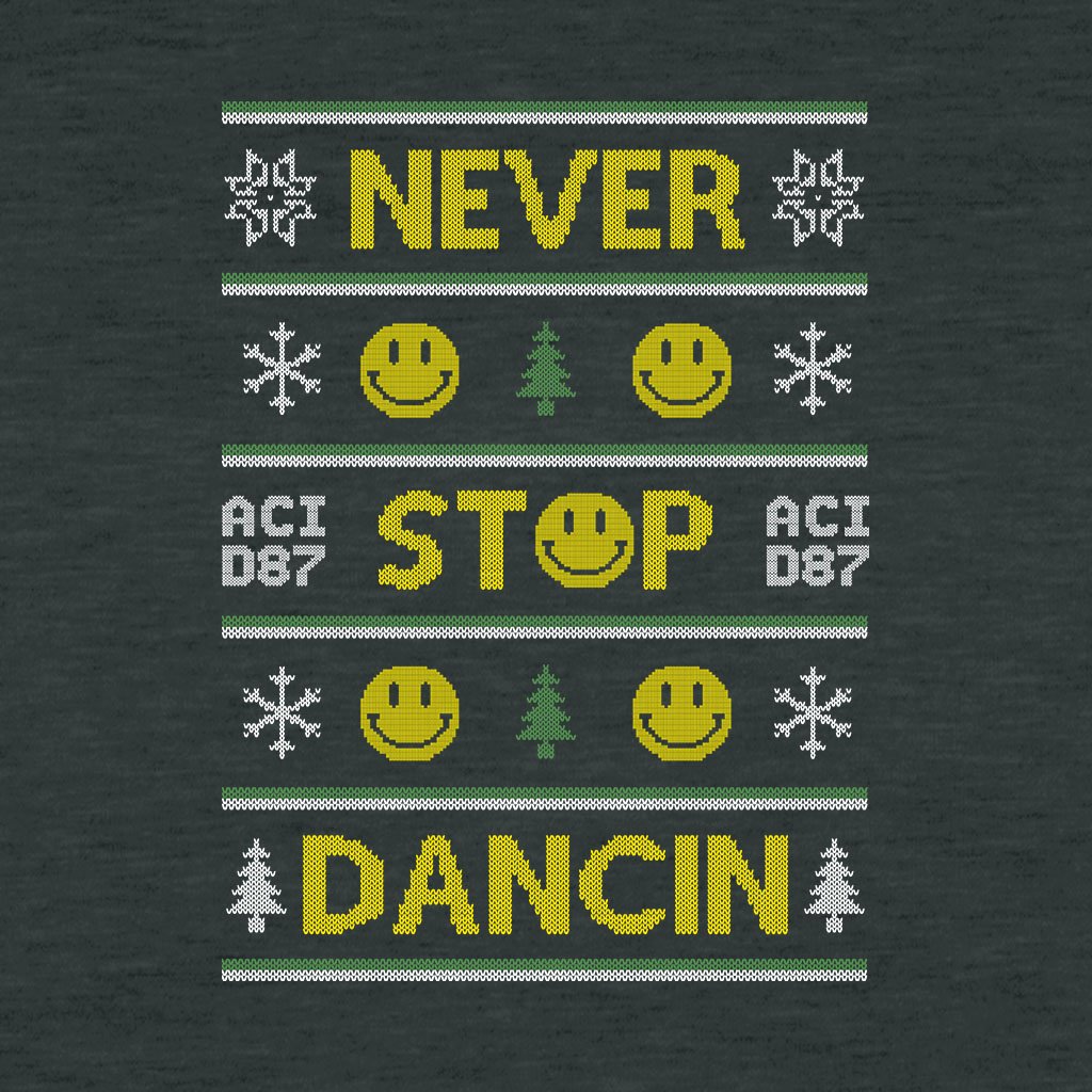 Never Stop Dancin Ugly Christmas Women's T-Shirt-Acid87-Essential Republik