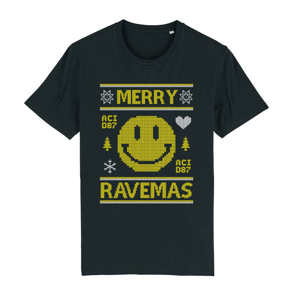 Merry Ravemas I Ugly Christmas Men's T-Shirt-Acid87-Essential Republik