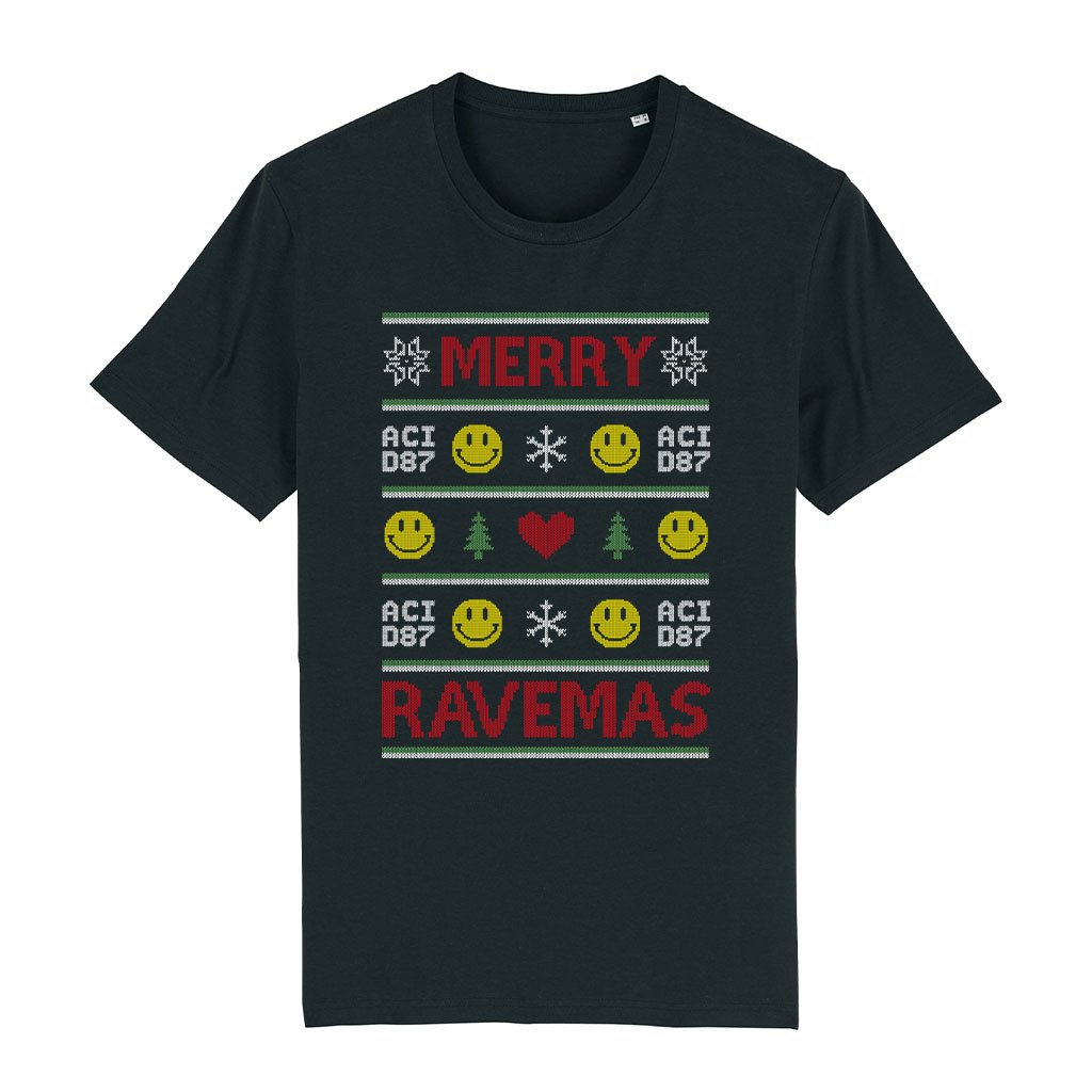 Merry Ravemas III Ugly Christmas Men's T-Shirt-Acid87-Essential Republik