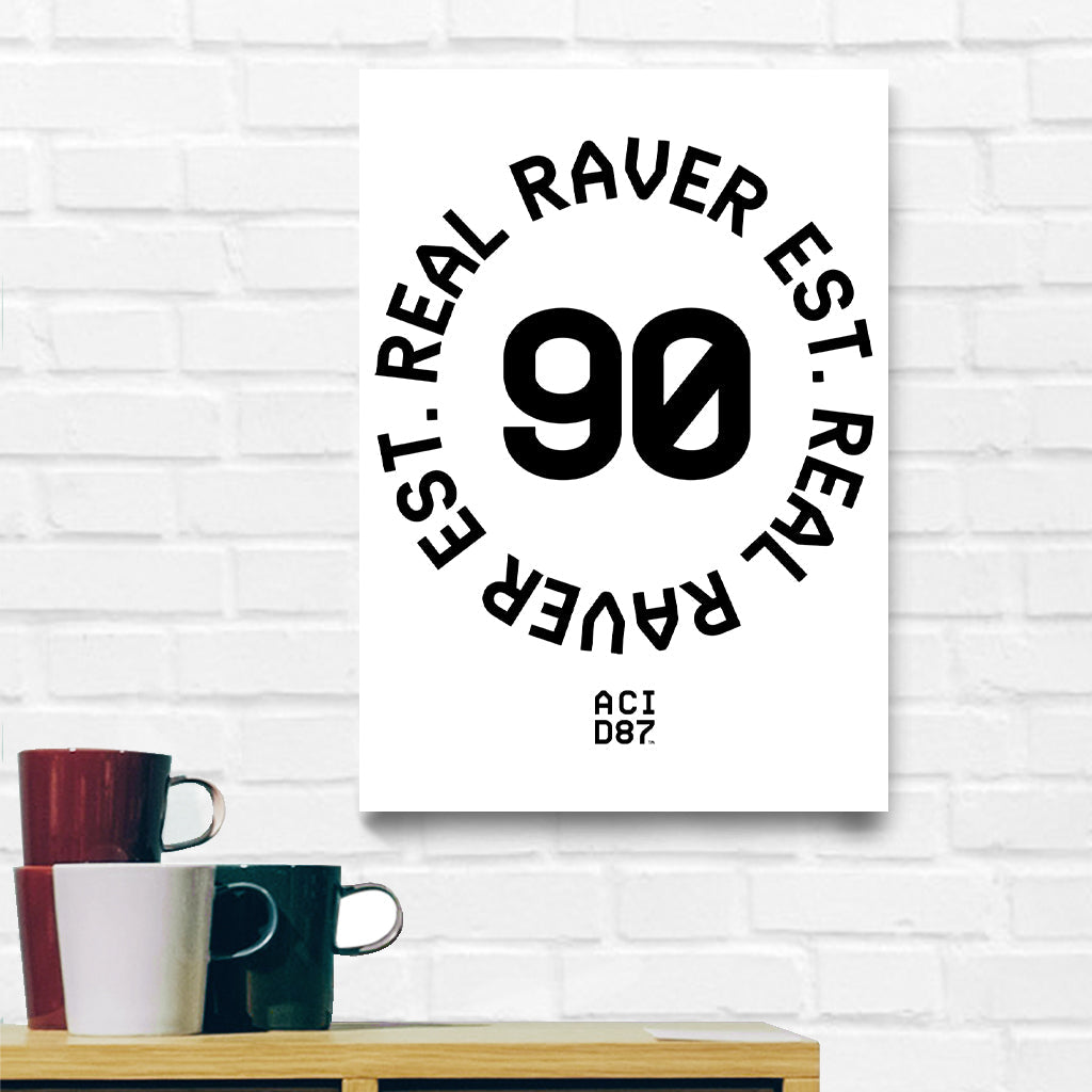 Real Raver Est 1990 A3 Print-Acid87-Essential Republik