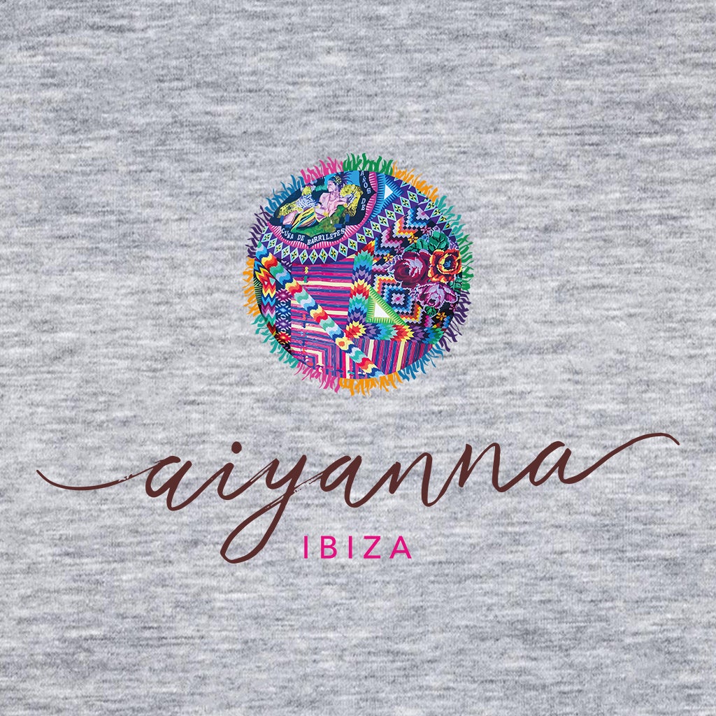 Aiyanna Ibiza Brown Logo Women's Casual T-Shirt-Aiyanna-Essential Republik