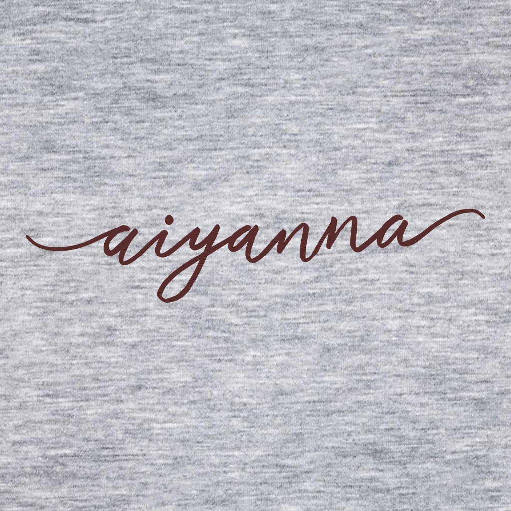Aiyanna Brown Text Front And Back Print Women's Trigger Iconic Hoodie-Aiyanna-Essential Republik
