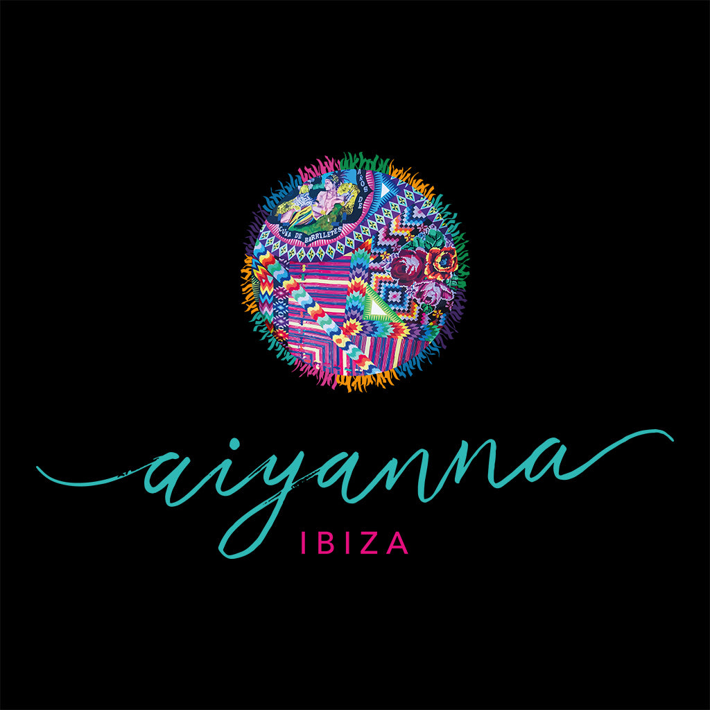Aiyanna Ibiza Small Turquoise Logo Women's Iconic Fitted T-Shirt-Aiyanna-Essential Republik