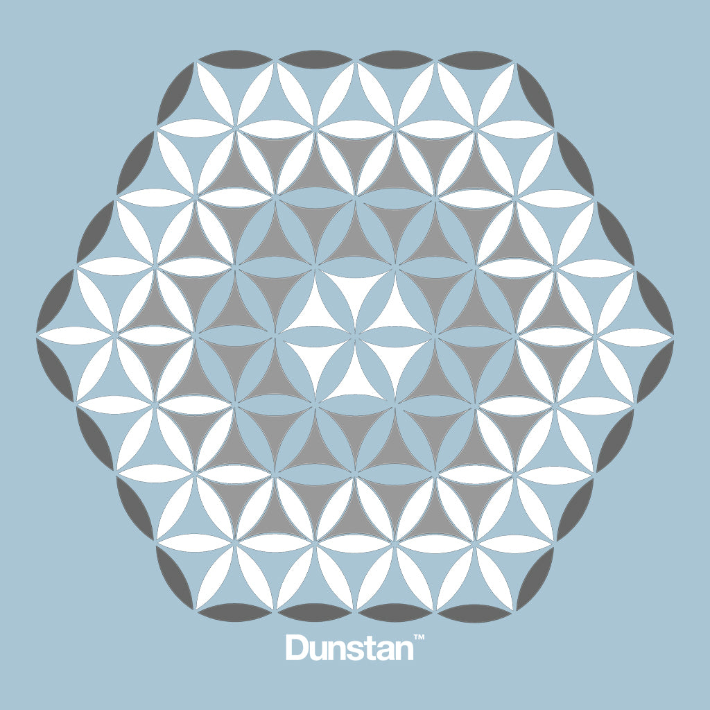 Official Dunstan Blue Flowers Unisex Cruiser Iconic Hoodie-Blood & Sweat-Essential Republik