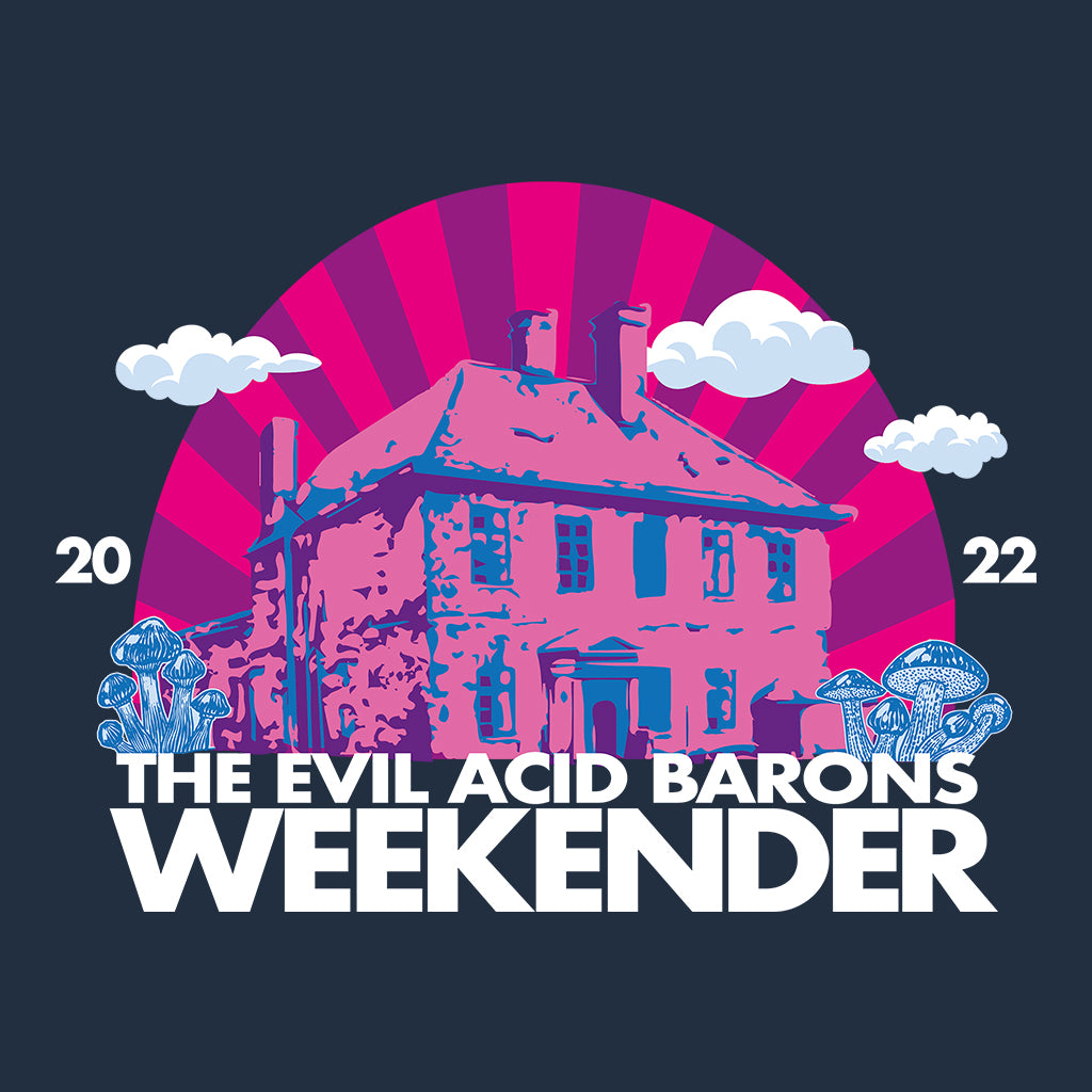 Evil Acid Barons Weekender 2022 Unisex Cruiser Iconic Hoodie-Blood & Sweat-Essential Republik