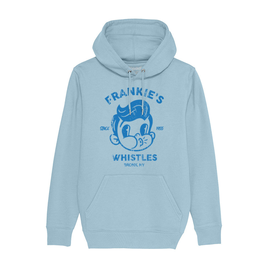 Frankie's Whistles Blue Unisex Cruiser Iconic Hoodie-Blood & Sweat-Essential Republik