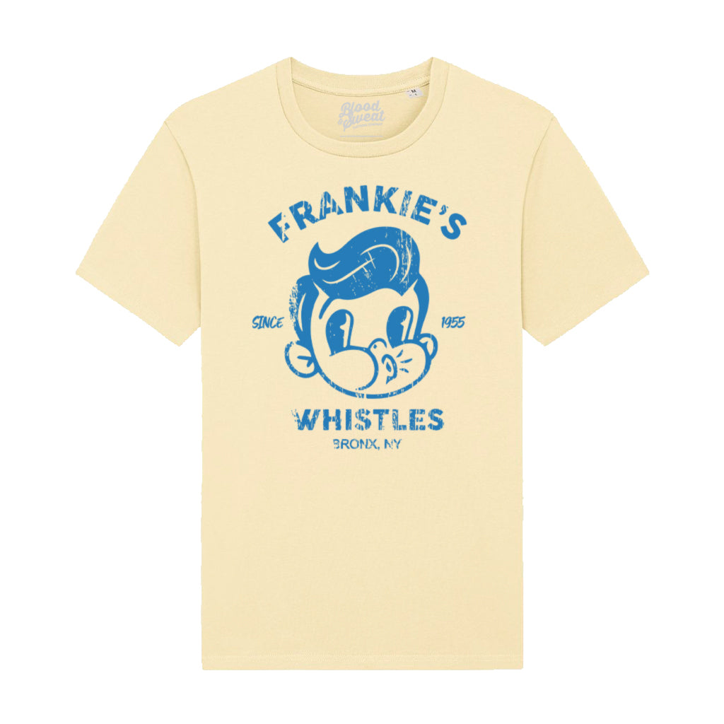 Frankie's Whistles Blue Unisex Organic T-Shirt-Blood & Sweat-Essential Republik