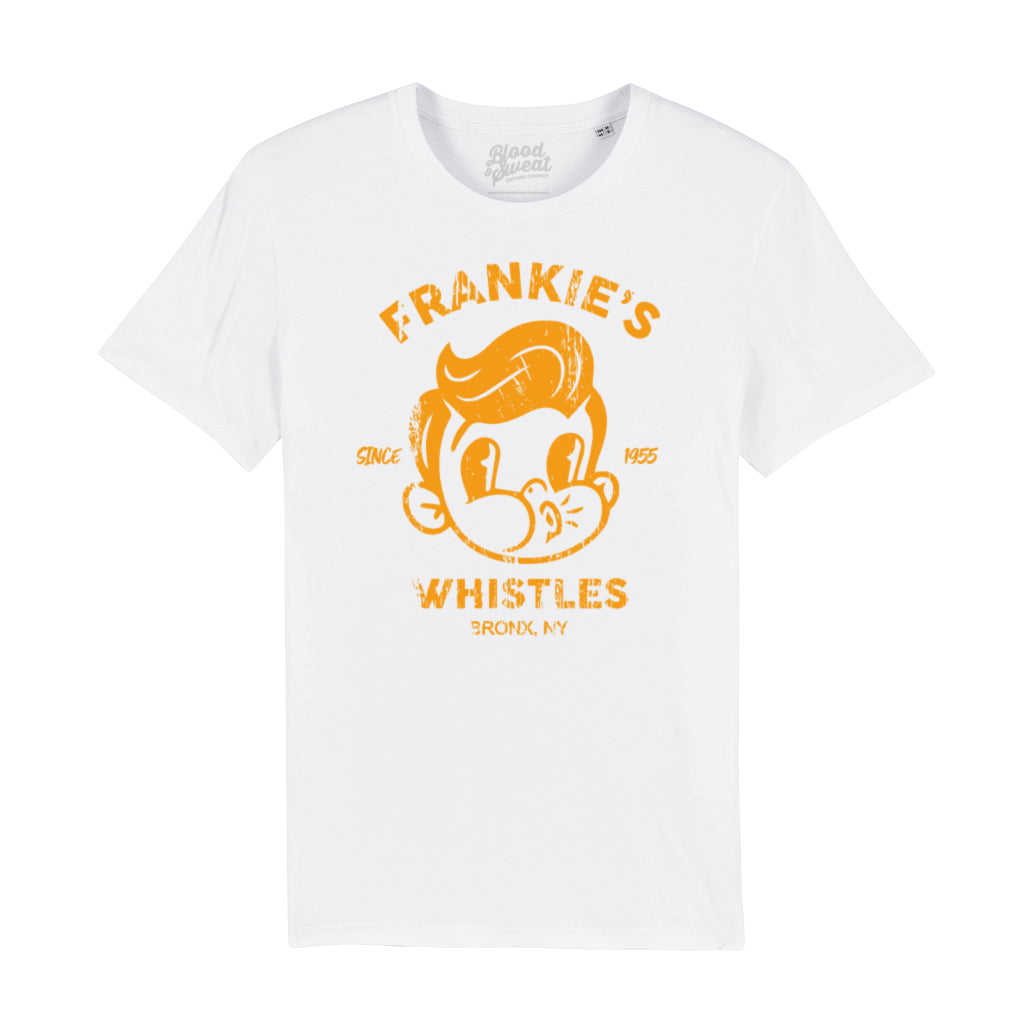 Frankie's Whistles Orange Unisex Organic T-Shirt-Blood & Sweat-Essential Republik