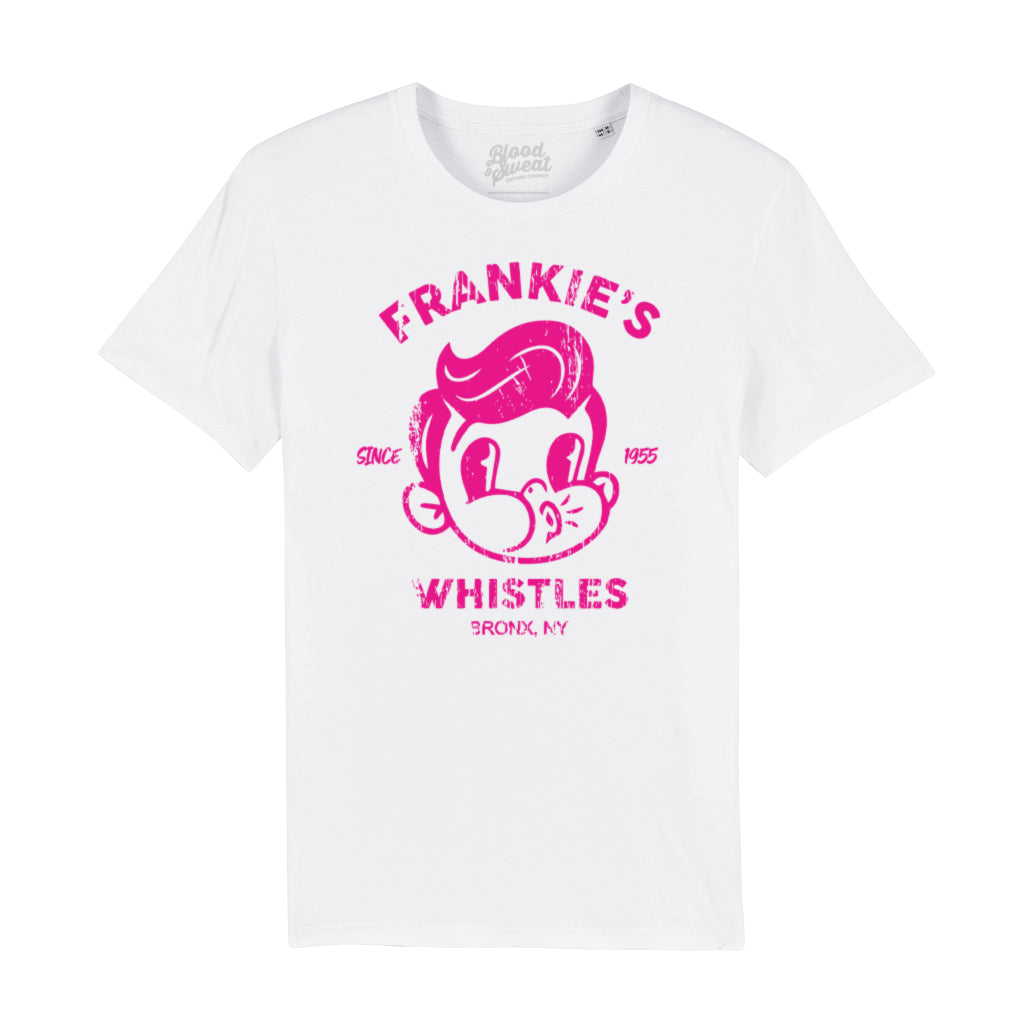 Frankie's Whistles Pink Unisex Organic T-Shirt-Blood & Sweat-Essential Republik
