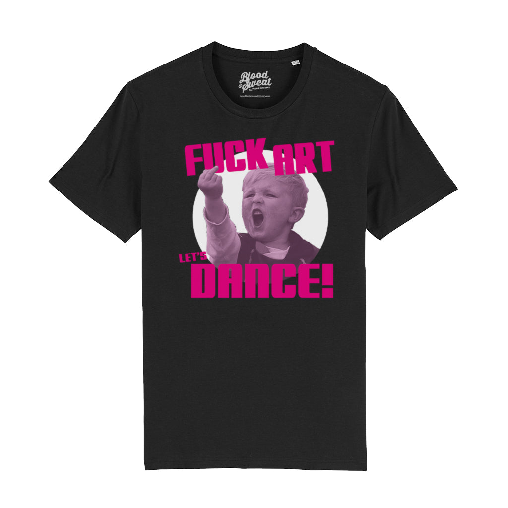 F**k Art Pink Unisex Organic T-Shirt-Blood & Sweat-Essential Republik