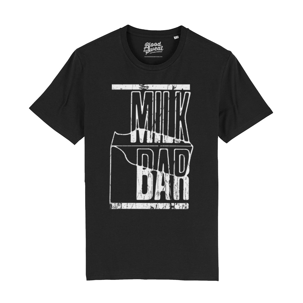 Milk Bar White Unisex Organic T-Shirt-Blood & Sweat-Essential Republik