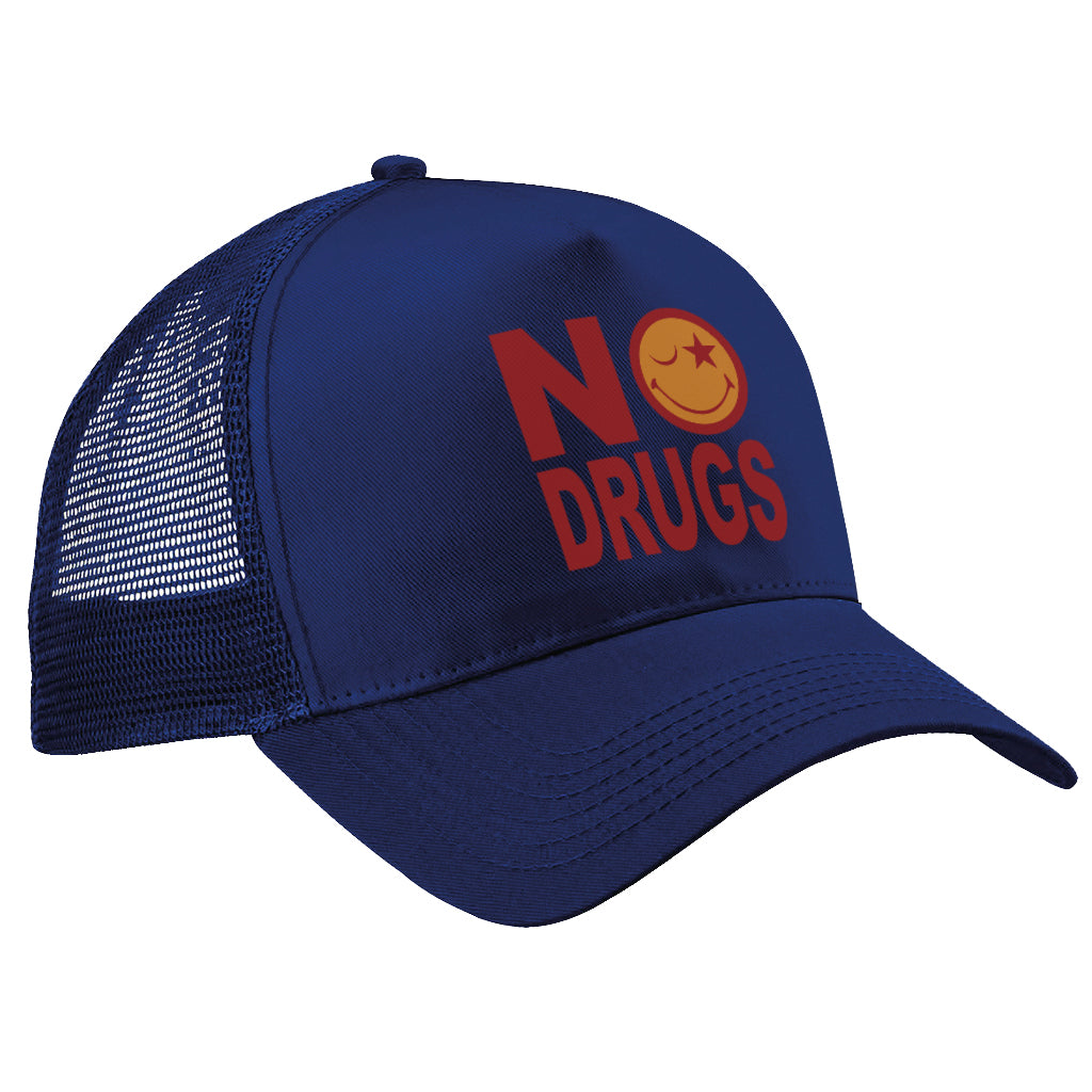 No Drugs Trucker Cap-Blood & Sweat-Essential Republik