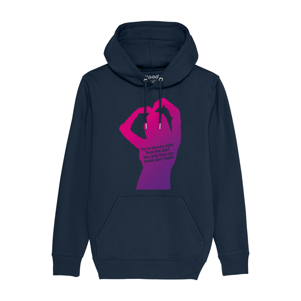 Only Love Can Break Your Heart Unisex Cruiser Iconic Hoodie-Blood & Sweat-Essential Republik