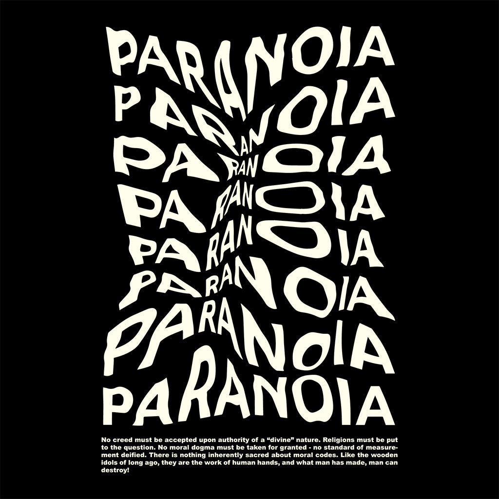 Paranoia Unisex Organic T-Shirt-Blood & Sweat-Essential Republik