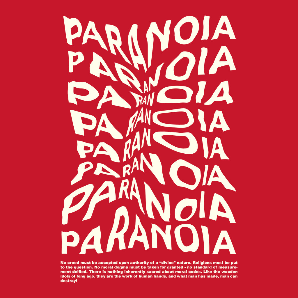 Paranoia Unisex Organic T-Shirt-Blood & Sweat-Essential Republik
