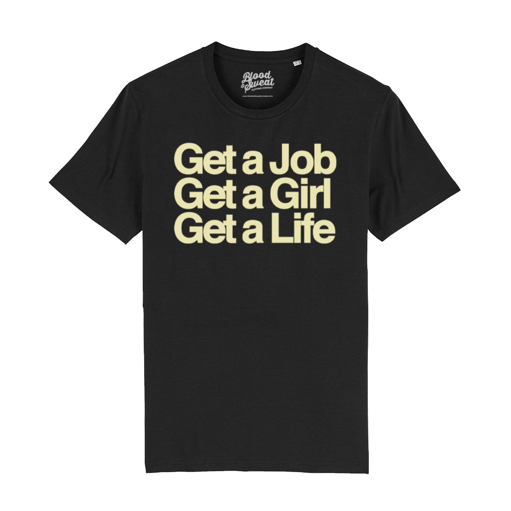 The Real Life Yellow Unisex Organic T-Shirt-Blood & Sweat-Essential Republik