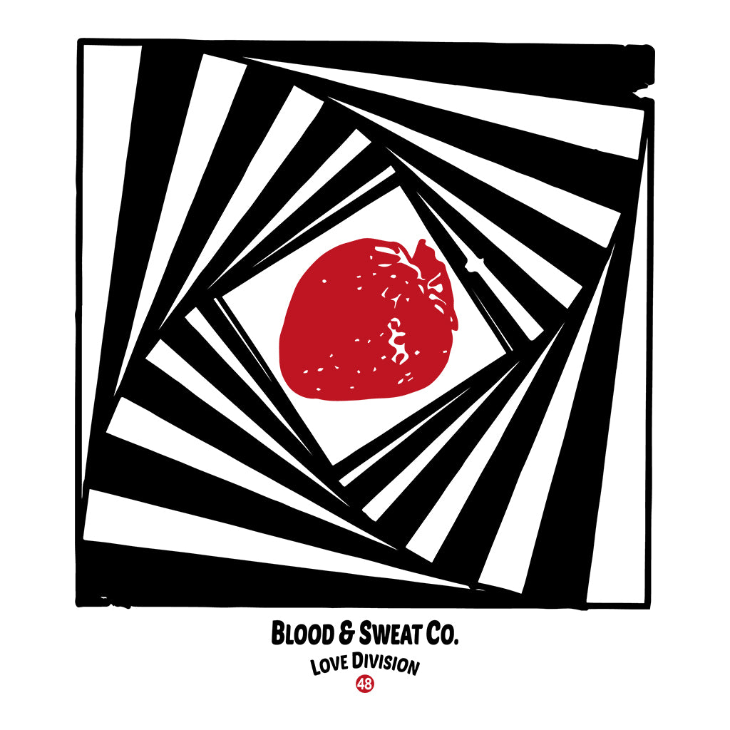Super Strawb Black Unisex Organic T-Shirt-Blood & Sweat-Essential Republik