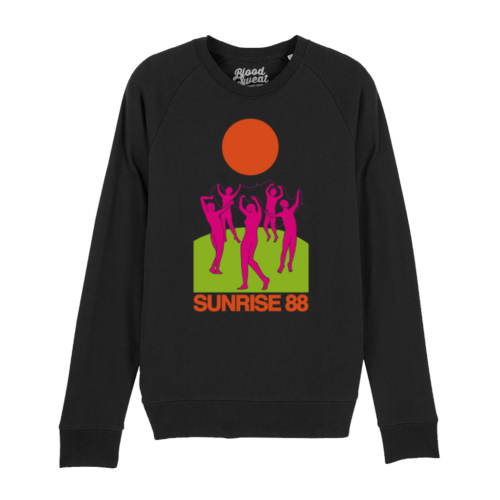 Sunrise 88 Pink Unisex Stoller Crew Neck Sweatshirt-Blood & Sweat-Essential Republik