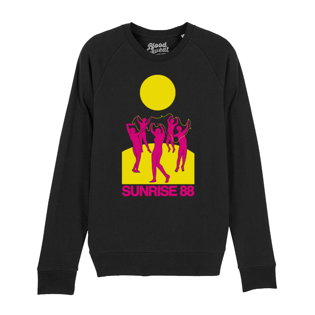 Sunrise 88 Yellow Unisex Stoller Crew Neck Sweatshirt-Blood & Sweat-Essential Republik