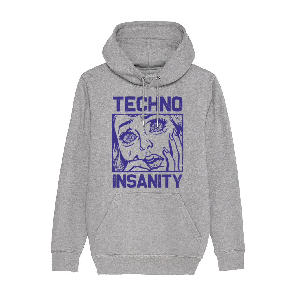 Techno Insanity Unisex Cruiser Iconic Hoodie-Blood & Sweat-Essential Republik