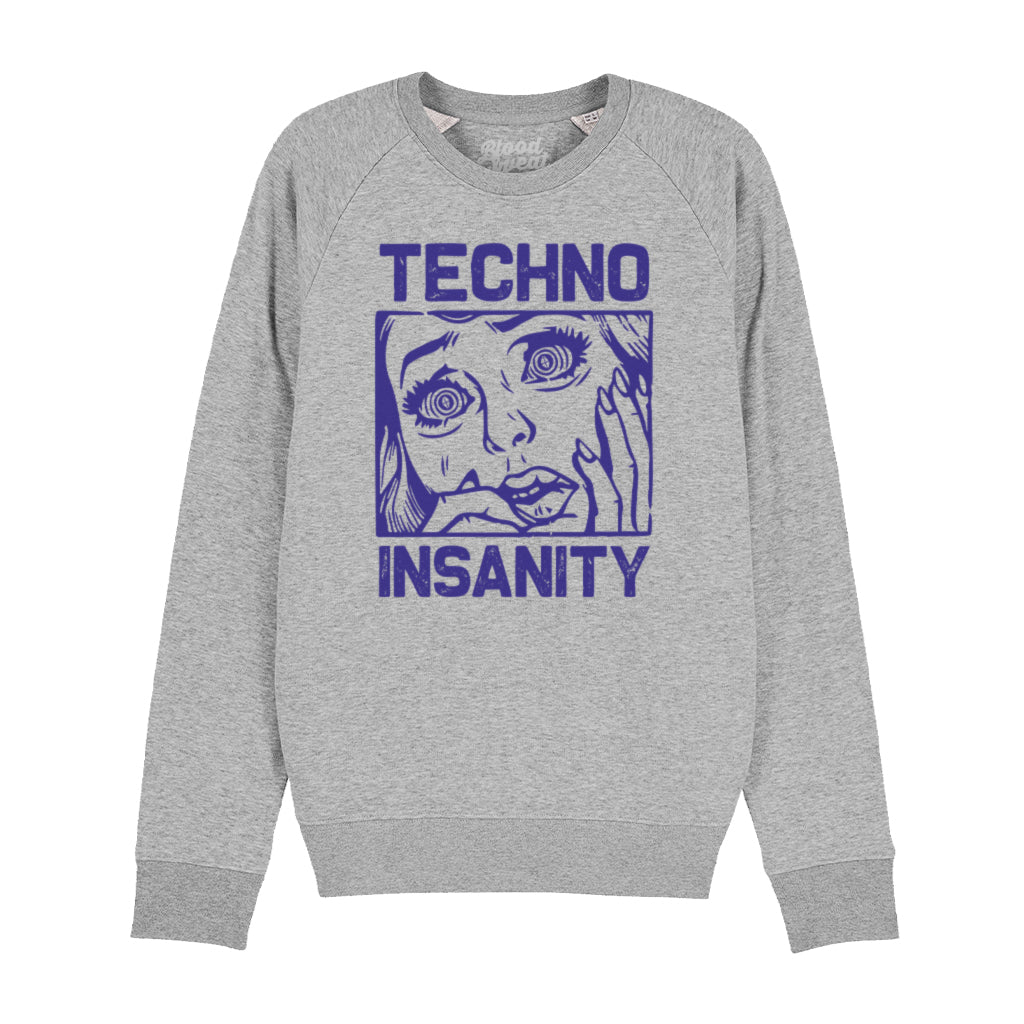 Techno Insanity Unisex Stoller Crew Neck Sweatshirt-Blood & Sweat-Essential Republik