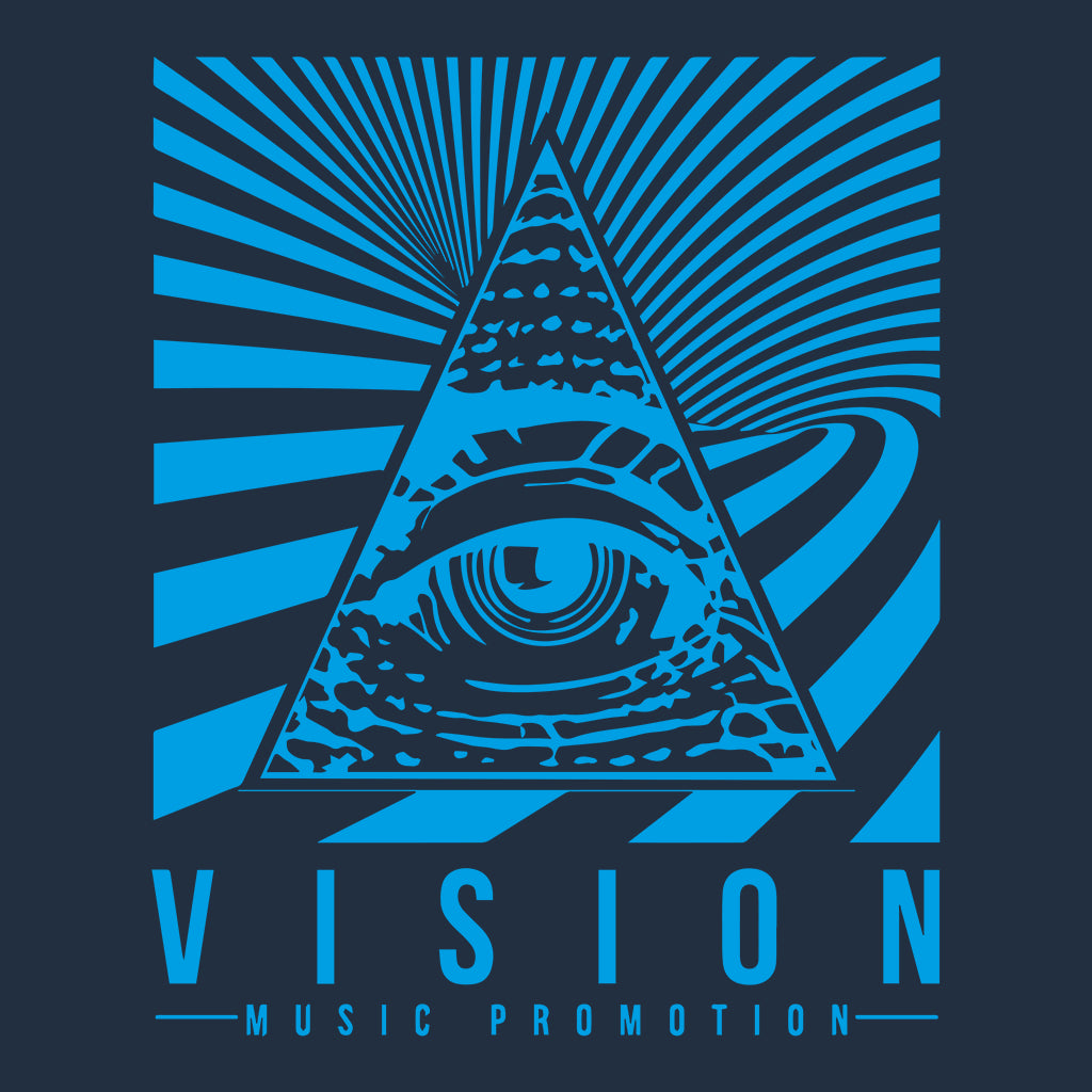 Official Vision Collaboration Blue Unisex Organic T-Shirt-Blood & Sweat-Essential Republik