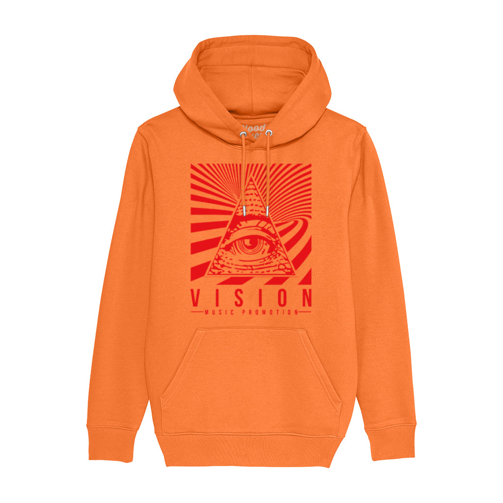 Official Vision Collaboration Red Unisex Cruiser Iconic Hoodie-Blood & Sweat-Essential Republik