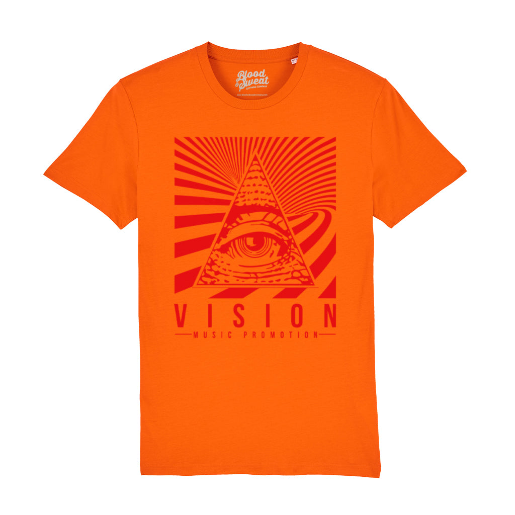 Official Vision Collaboration Red Unisex Organic T-Shirt-Blood & Sweat-Essential Republik