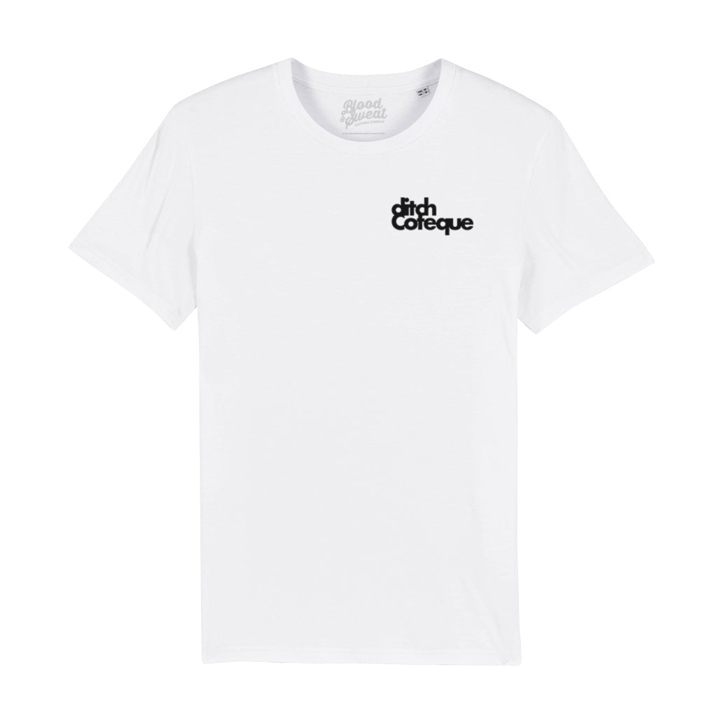 Official Ditchcoteque Black Unisex Organic T-Shirt-Blood & Sweat-Essential Republik
