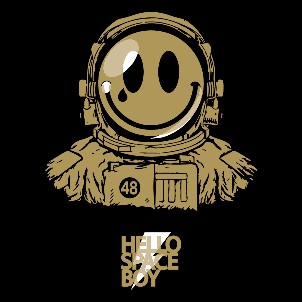 Hello Space Boy Unisex Stoller Crew Neck Sweatshirt-Blood & Sweat-Essential Republik