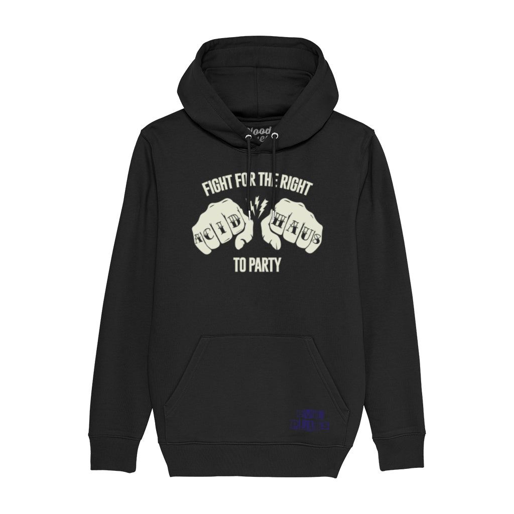 Fight For The Right Unisex Cruiser Iconic Hoodie-Blood & Sweat-Essential Republik