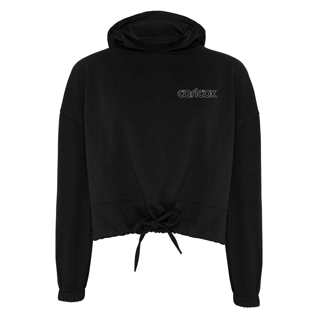 Carl Cox Logo Women's Oversize Cropped Hooded Sweatshirt-Carl Cox-Essential Republik