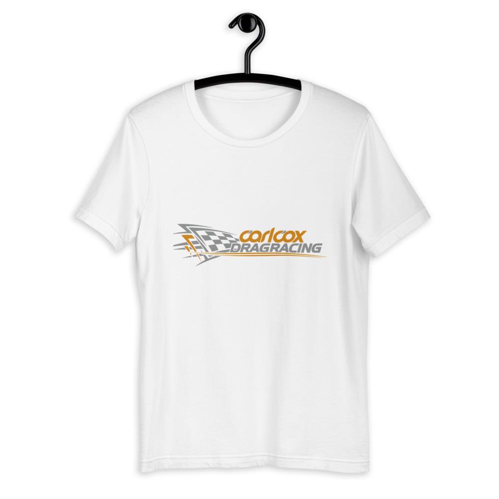 Carl Cox Dragracing Orange And Grey Logo Adult’s T-Shirt-Carl Cox-Essential Republik