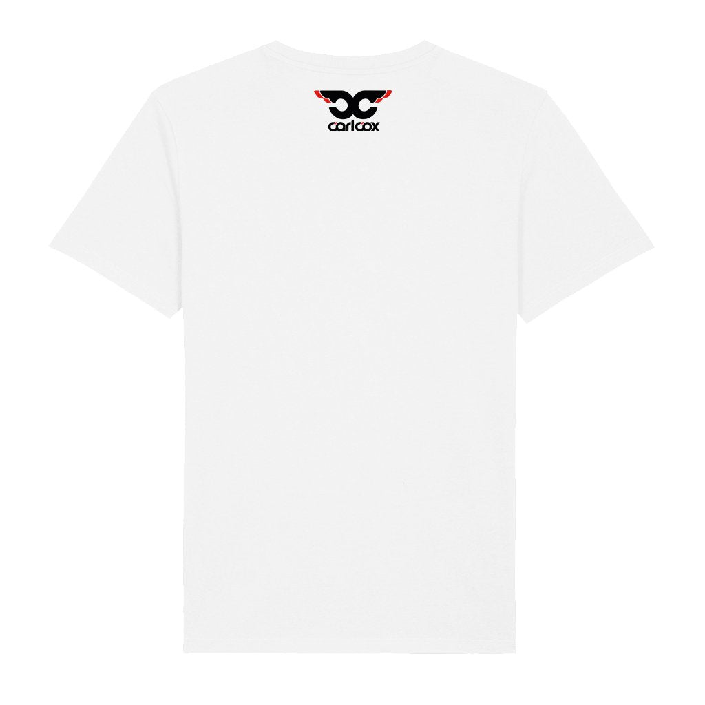 No Bad Vibes White Text Front And Back Print Men's Organic T-Shirt-Carl Cox-Essential Republik
